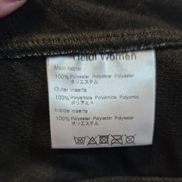 Cafe du Cycliste Heidi Jacket Women Medium Black Gray Insulated Winter Cycling - Picture 12 of 12